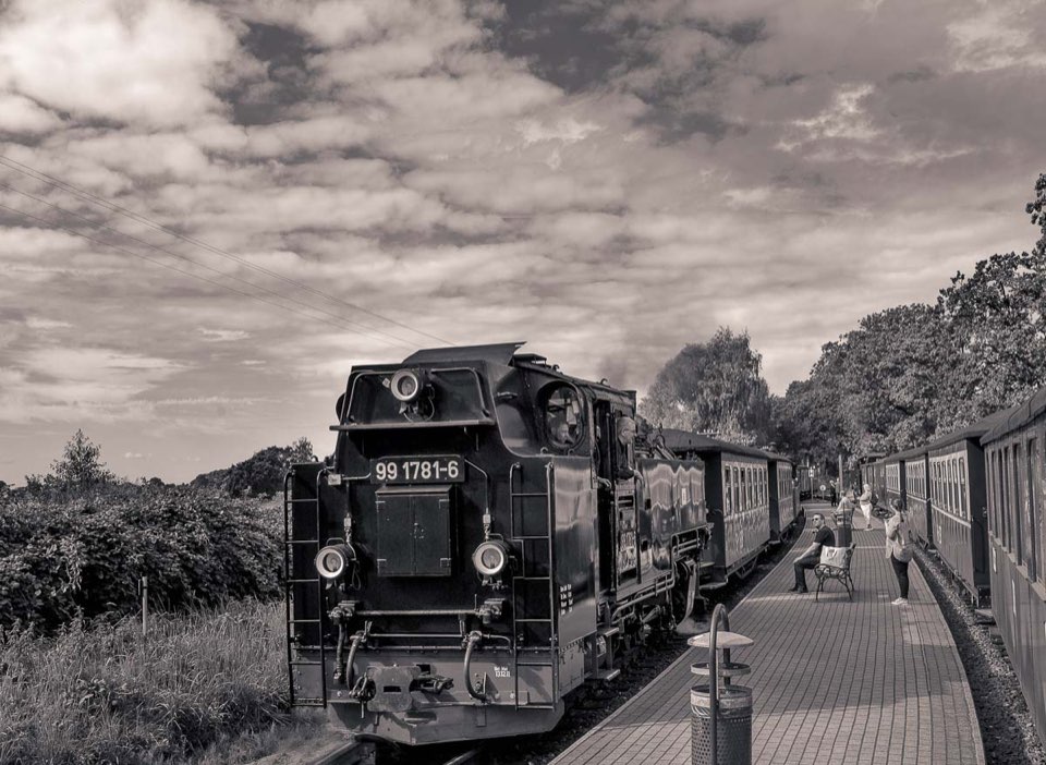 Der Rasende Roland - Rügen - sw Foto