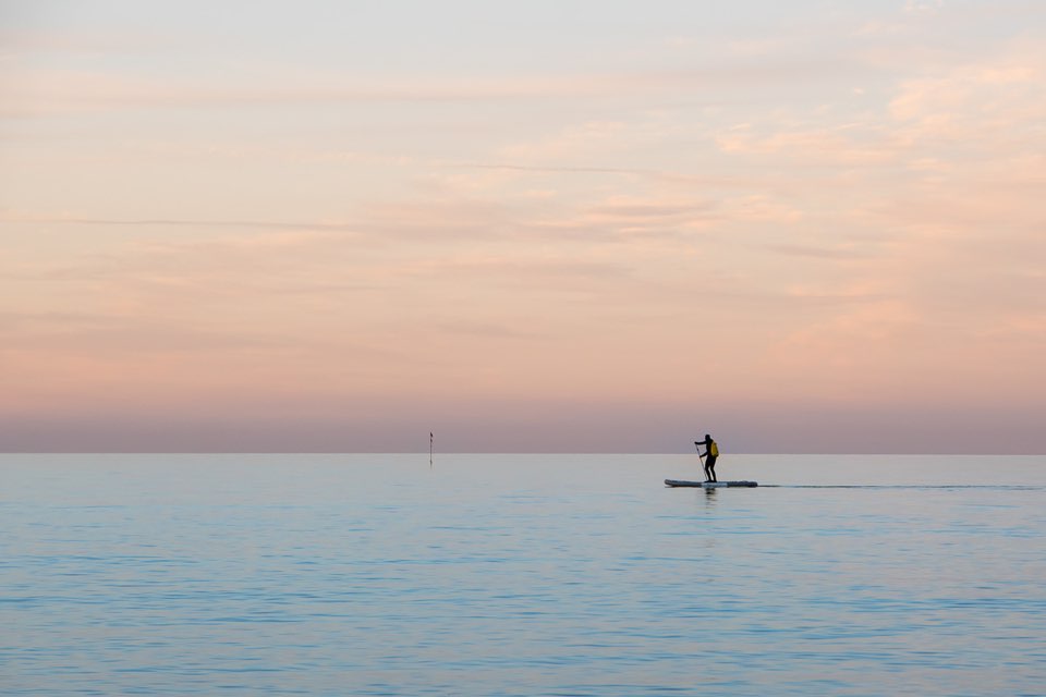 Paddeln auf der Ostsee